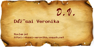 Dósai Veronika névjegykártya