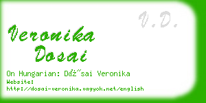 veronika dosai business card